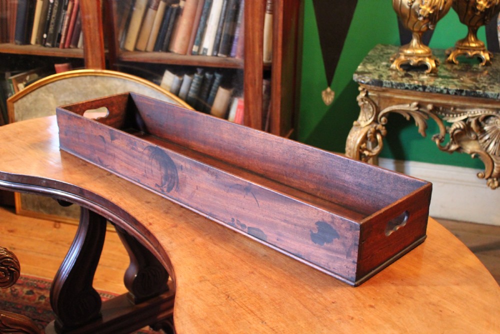 Georgian mahogany long tray
