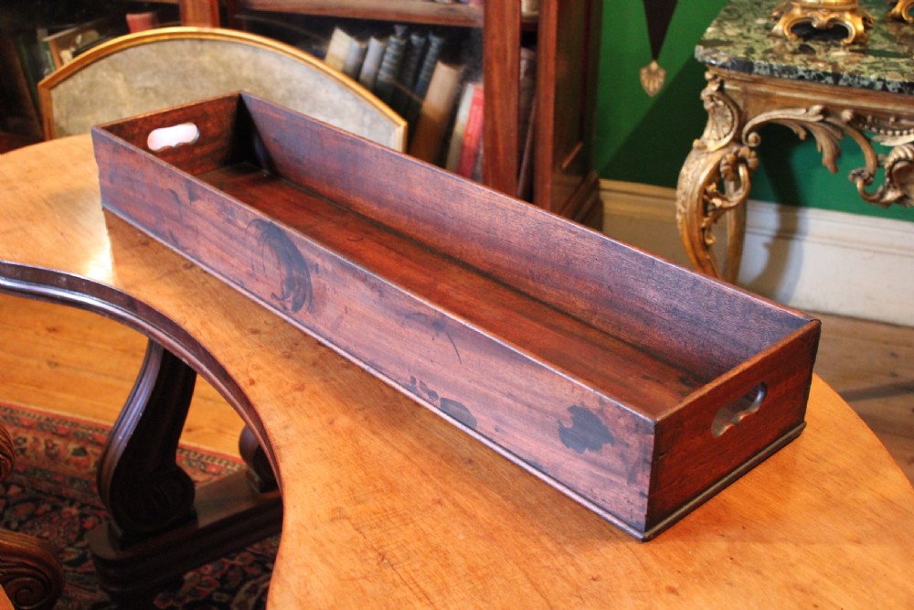 Georgian mahogany long tray View II