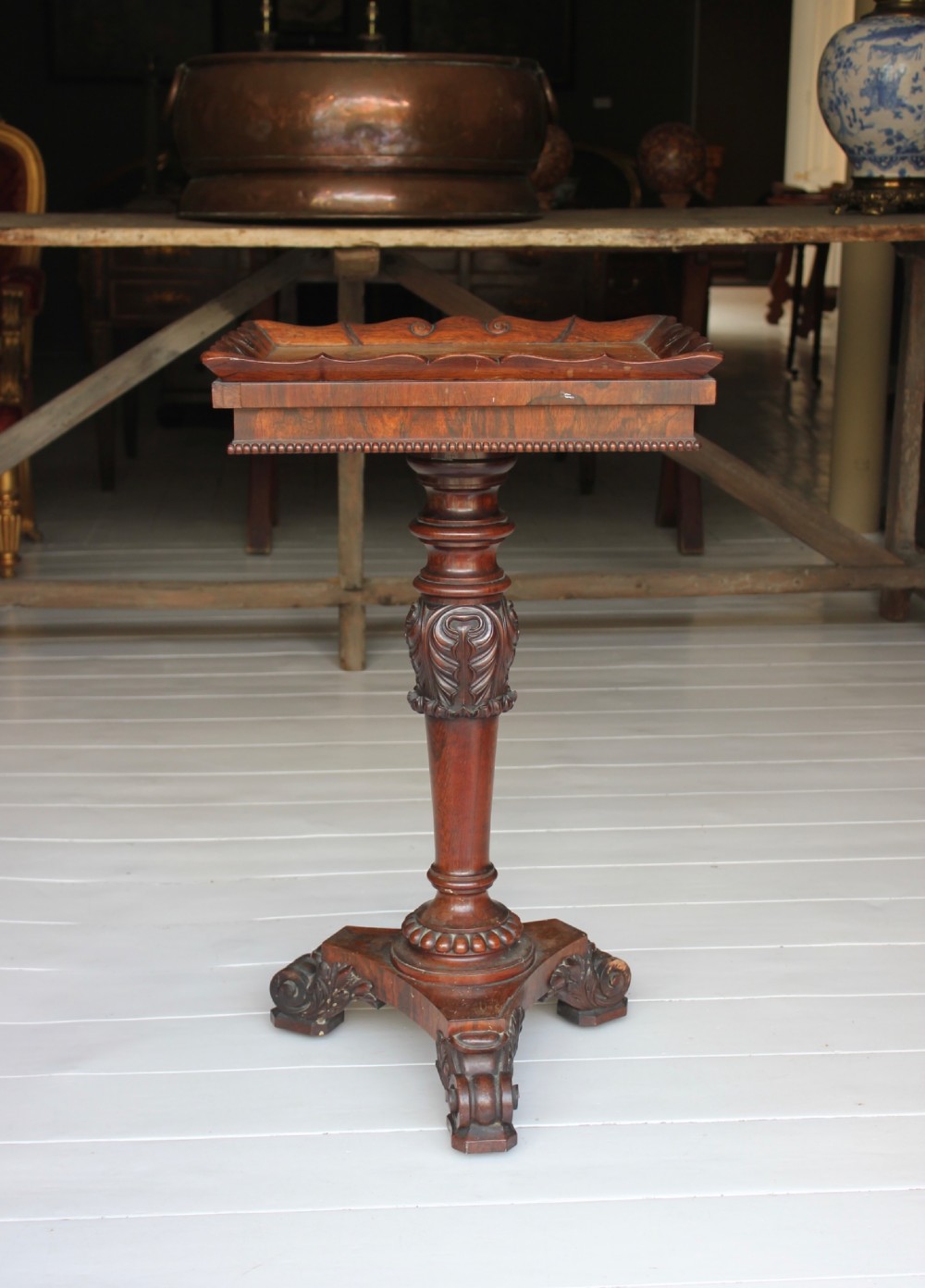 Gillows 19th century rosewood lamp table
