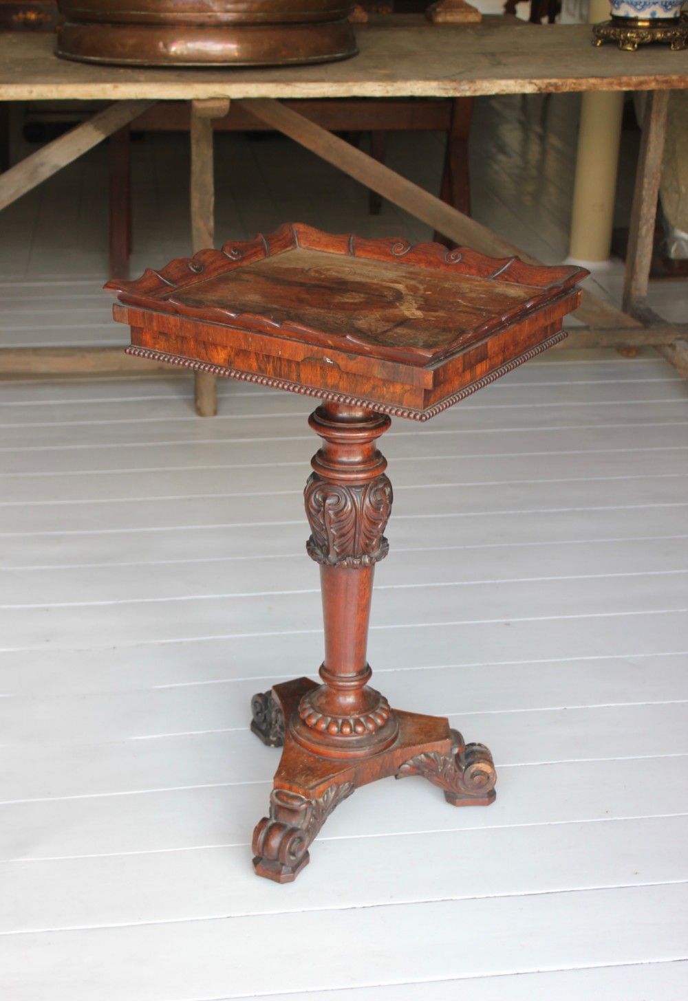 Gillows 19th century rosewood lamp table View II