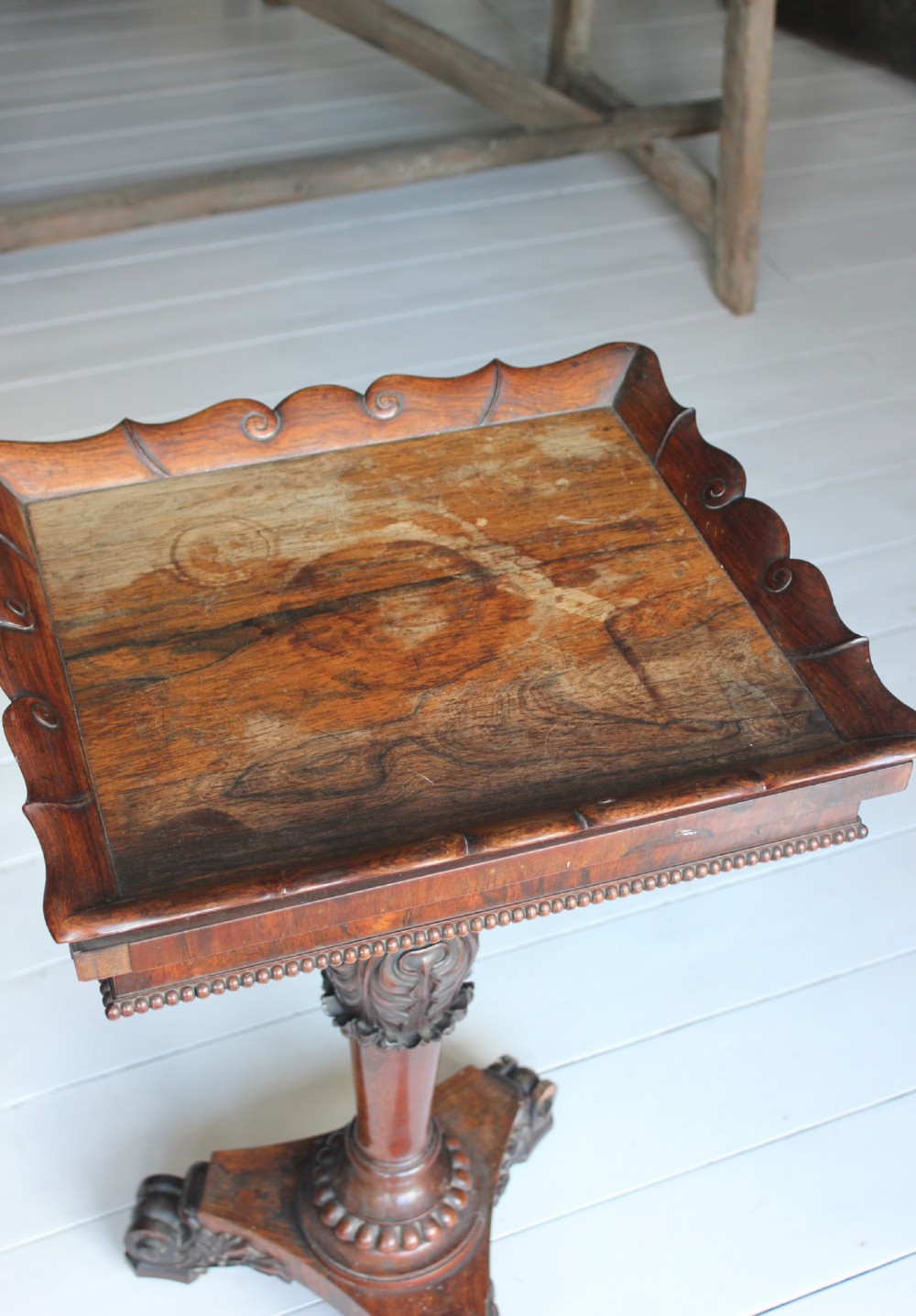 Gillows 19th century rosewood lamp table View IV