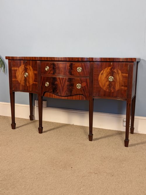 Mahogany Serpentine Front Sideboard