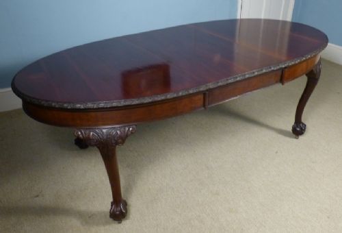 Mahogany, Chippendale Style, Wind-out, Extending Dining Table