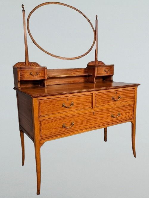 Satinwood Inlaid Dressing Table