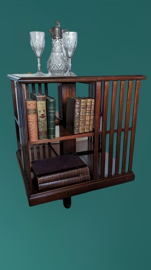 A Mahogany Revolving Bookcase.