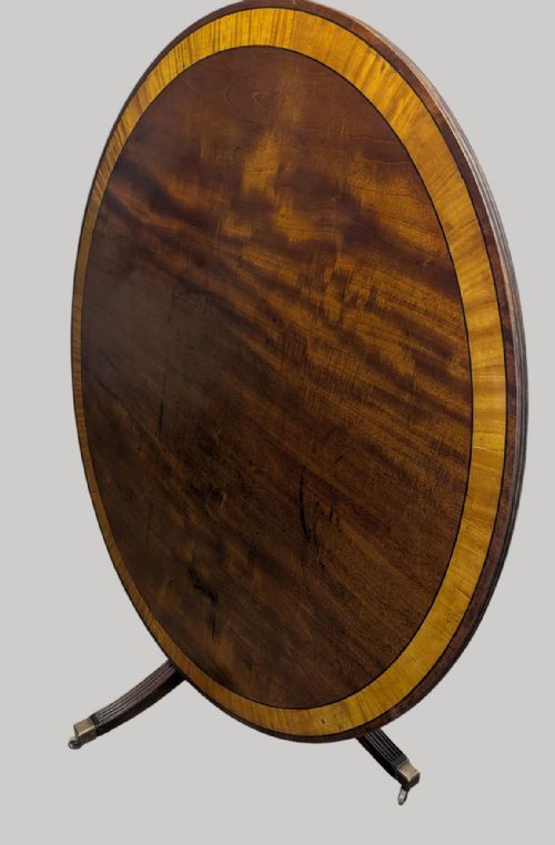 A REGENCY STYLE MAHOGANY TILT TOP BREAKFAST TABLE - ADDITIONAL PHOTO 1