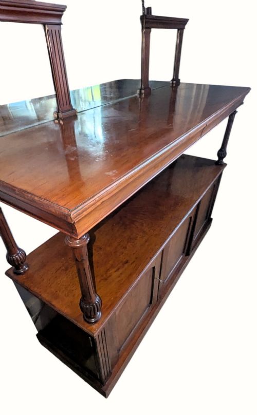 A VICTORIAN MAHOGANY BUFFET - ADDITIONAL PHOTO 9