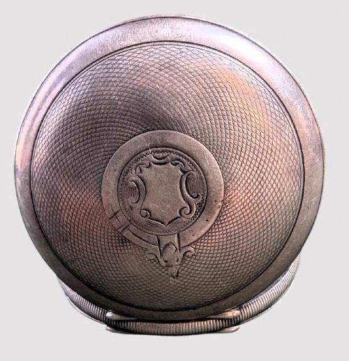 A TURKISH SILVER FULL HUNTER POCKET WATCH - ADDITIONAL PHOTO 3