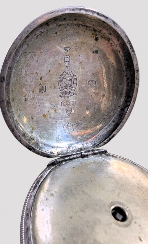 A TURKISH SILVER FULL HUNTER POCKET WATCH - ADDITIONAL PHOTO 4