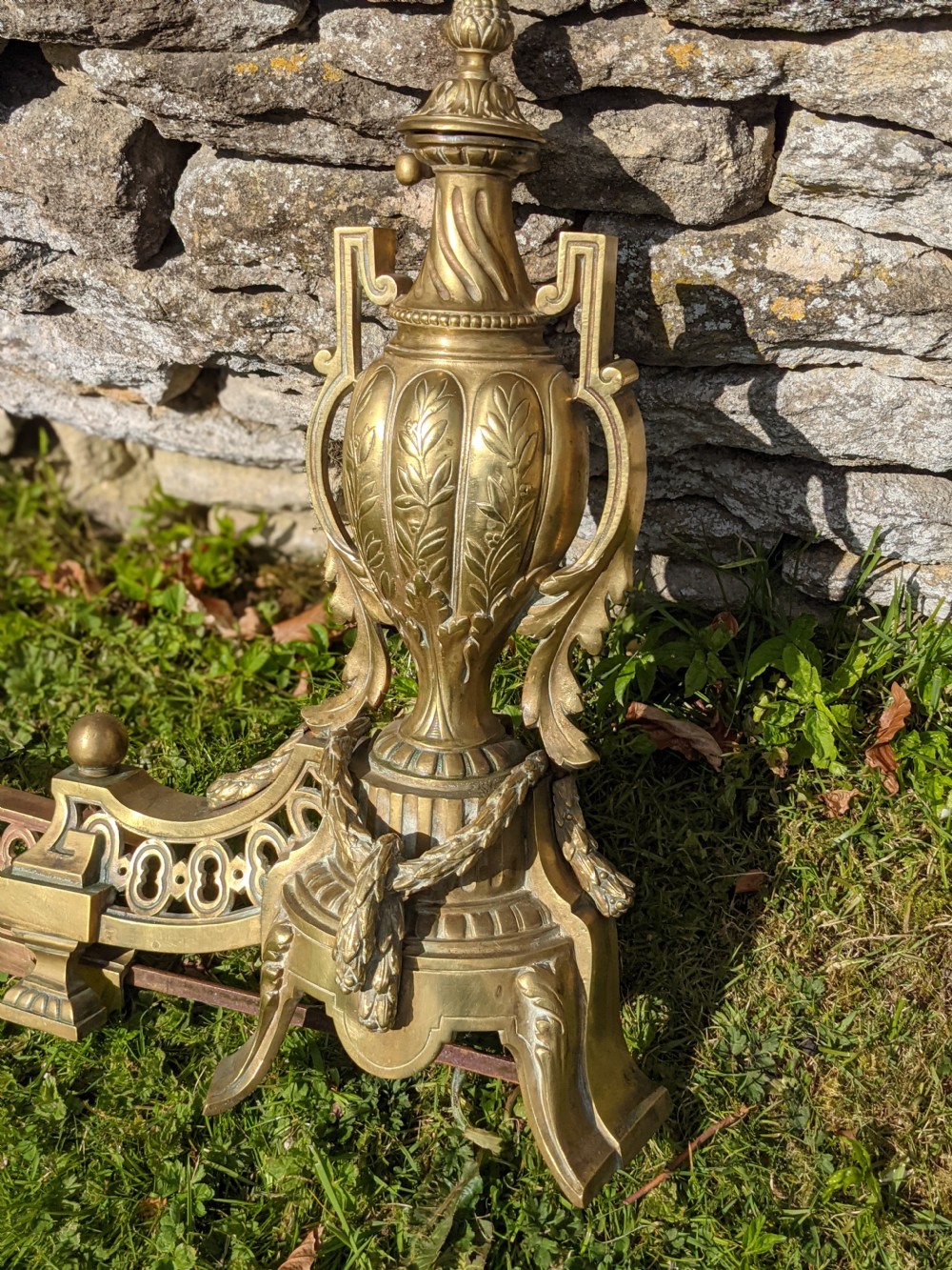 Solid Brass Extending Fender Circa 1900. View IV