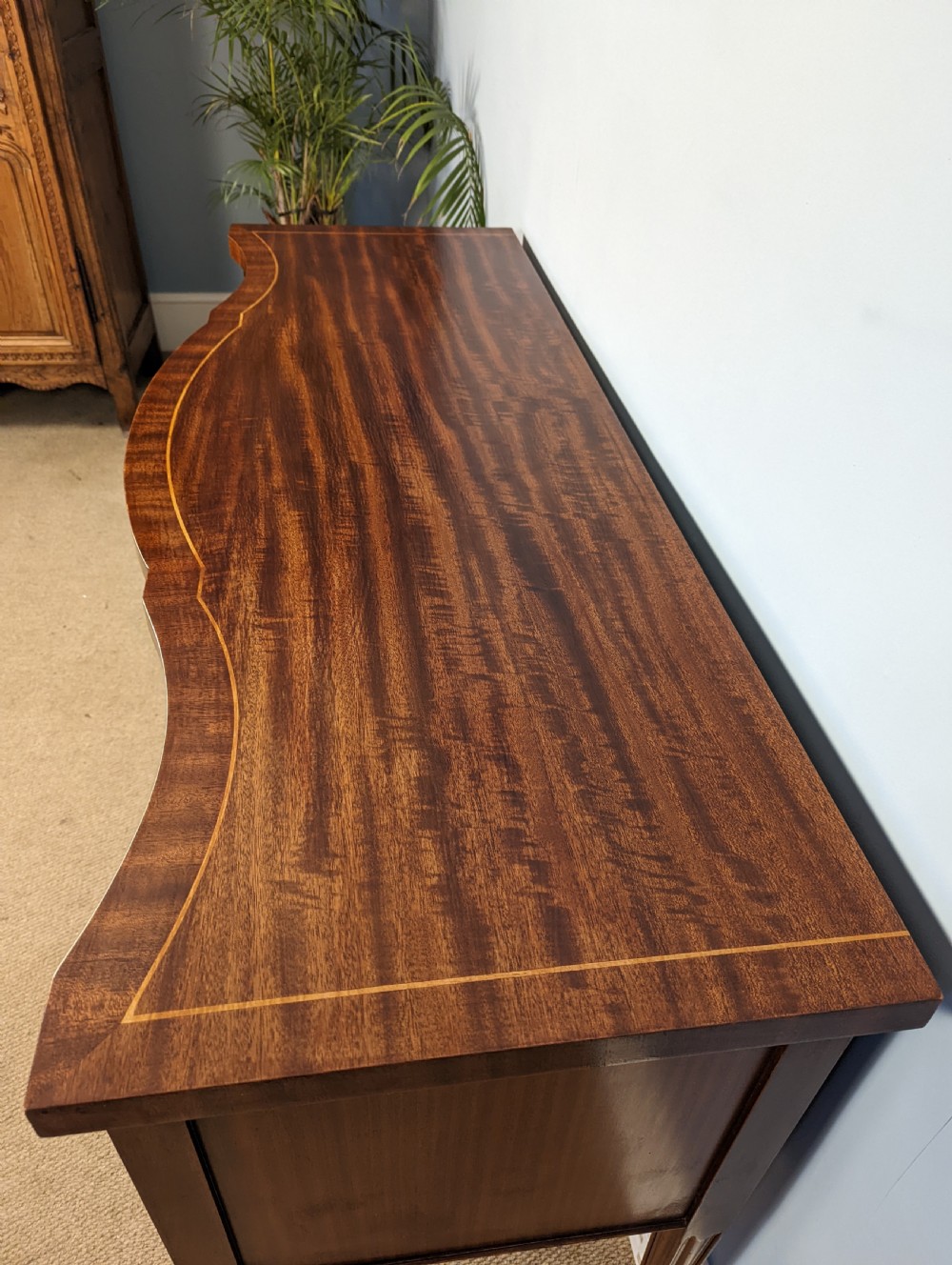 Mahogany Serpentine front Sideboard  View VII