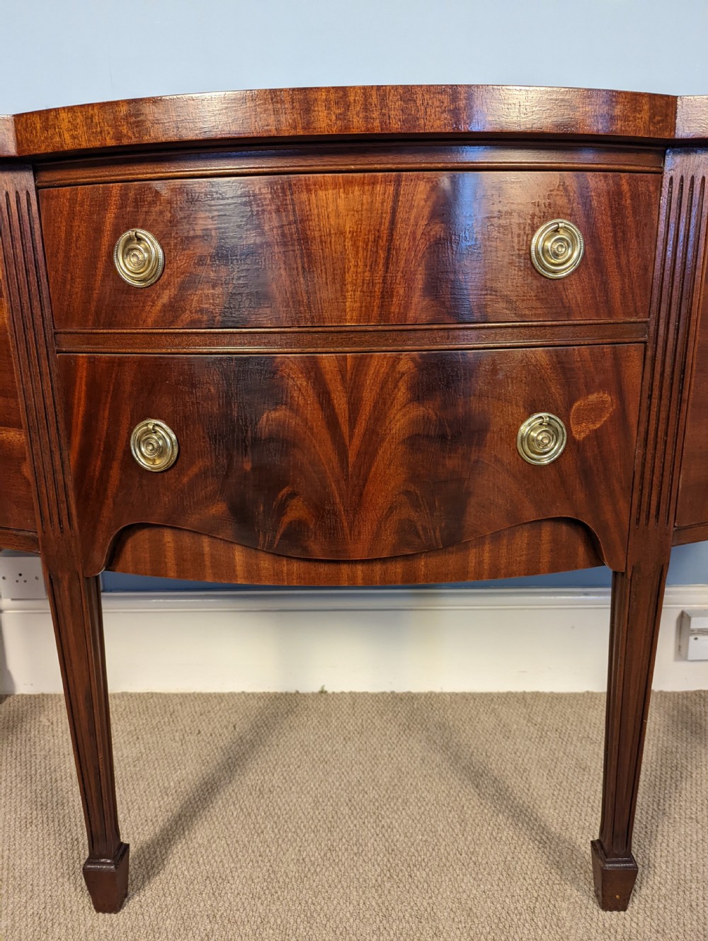 Mahogany Serpentine front Sideboard  View IX