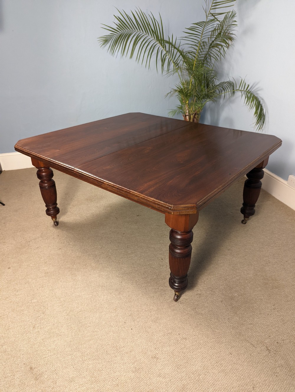 Late Victorian, 12 seater, extending dining table. View V