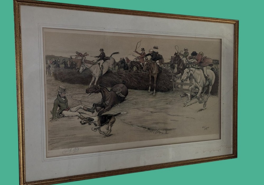 A Coloured Print by Cecil Aldin 