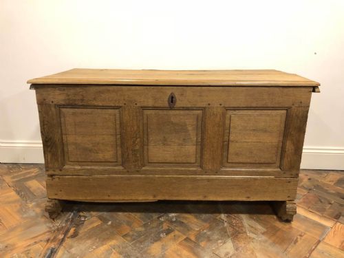 
Large Wooden Storage Chest or Trunk with Panel Front
