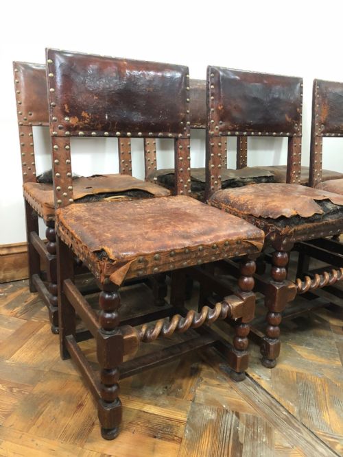 fig 1.
Set of 6 Late 17th Century Oak Chairs