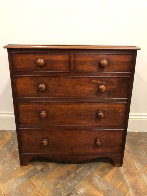 Victorian Mahogany Commode Disguised as a Chest of Drawers
