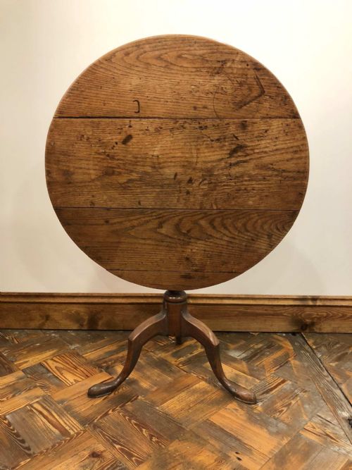 Antique Georgian Oak Tilt Top Table