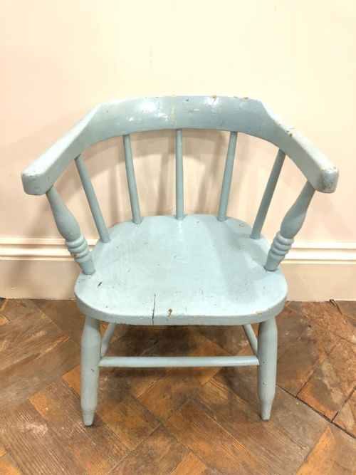 fig 1. Antique Ash and Elm Hoop Back Child's Chair