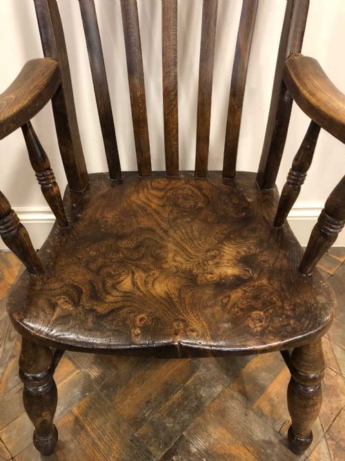 fig 2. Ash and Elm Slatback Armchair or Fireside Kitchen Chair