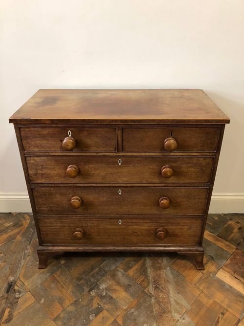 fig 1. 19th Century Mahogany Straight Front Chest of Drawers