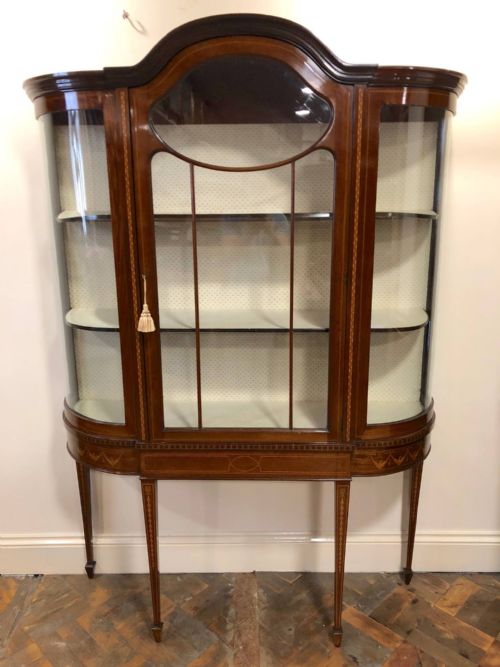 Edwardian Mahogany Glass Display Cabinet