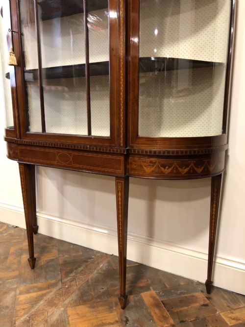 fig 1. Edwardian Mahogany Glass Display Cabinet