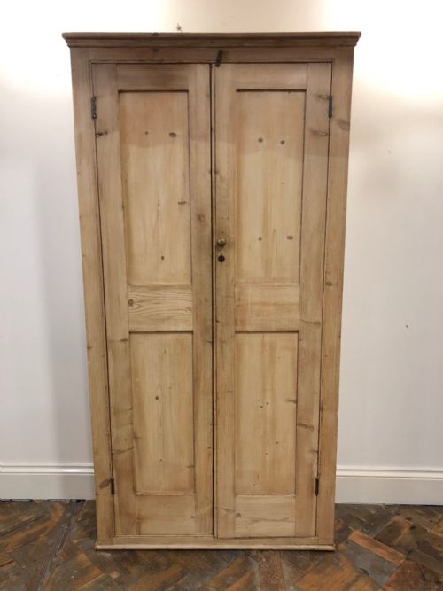 Late Victorian Stripped Pine Housekeepers Cupboard