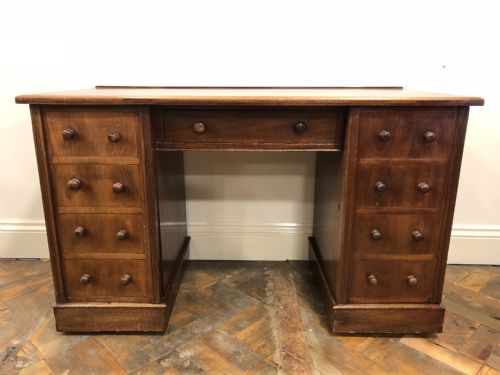 19th Century Mahogany Kneehole Desk