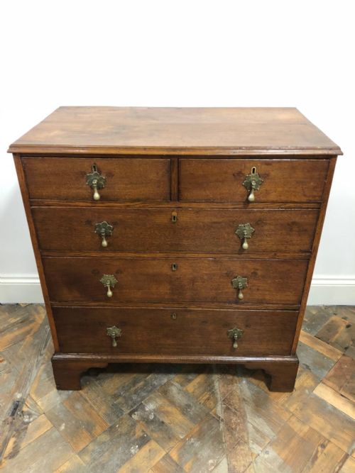 18th Century Straight Front Oak Chest of Drawers