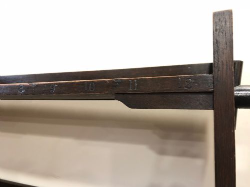 fig 1. Unusual Antique Peg Jointed Ledger Bookcase with Numbers