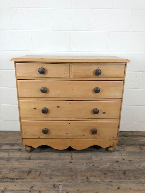Victorian Country Pine Chest of Drawers