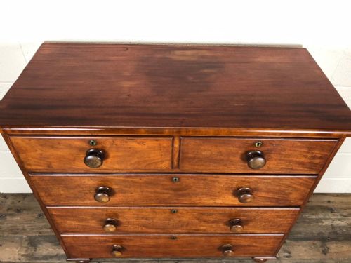 fig 2. Victorian Mahogany Straight Front Chest of Drawers