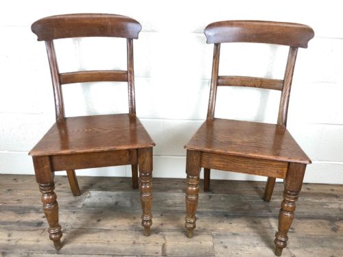 fig 1. Pair of Welsh Oak Farmhouse Chairs
