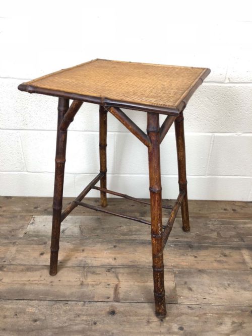 Victorian Bamboo Side Table or Lamp Table