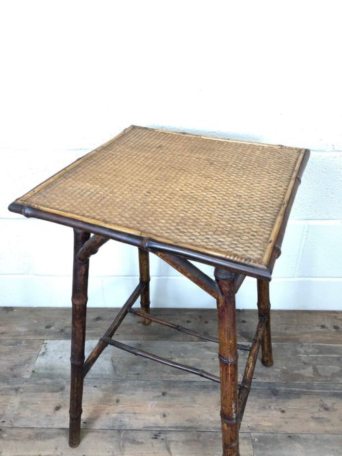 fig 1. Victorian Bamboo Side Table or Lamp Table