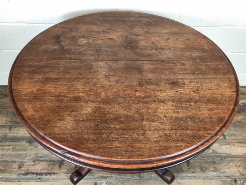 fig 1. Victorian Circular Tilt Top Dining Table