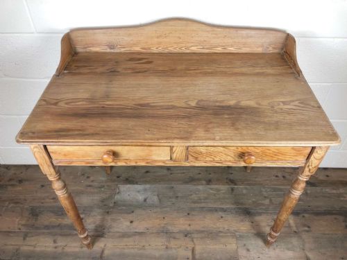 fig 2. 19th Century Stripped Pine Two Drawer Table