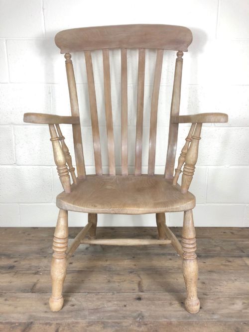 fig 1. Stripped 19th Century Ash and Elm Farmhouse Armchair
