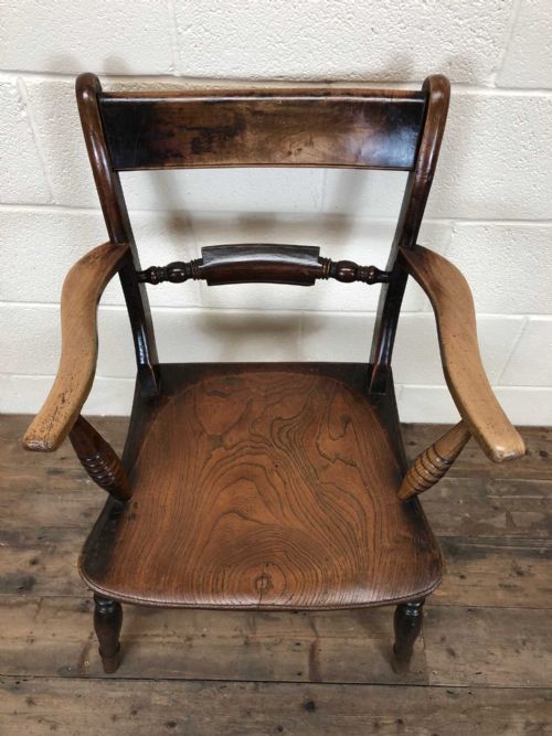 fig 2. Georgian Ash and Elm Bar Back Armchair