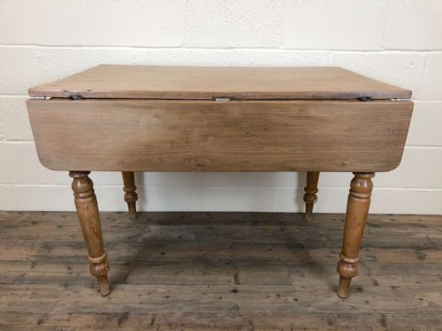 fig 2. Antique Wooden Scrub Top Kitchen Table