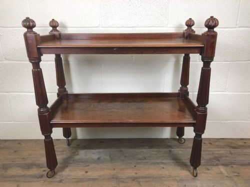 Mahogany Two Tier Serving or Drinks Trolley