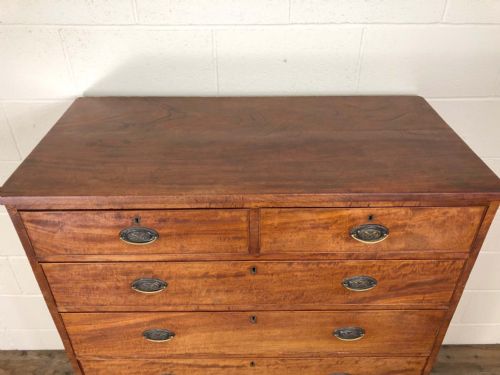 fig 2. Large Antique Mahogany Straight Fronted Chest of Drawers