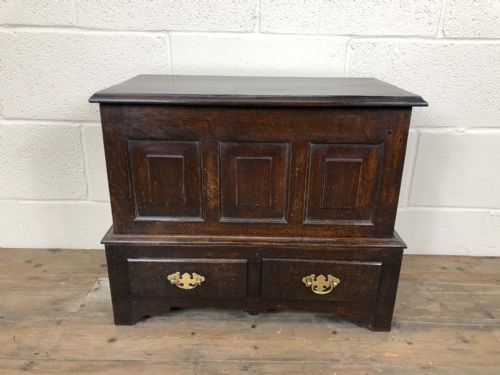 19th Century Welsh Oak Coffer Bach