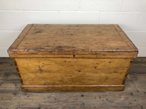 fig 1. 19th Century Antique Pine Chest