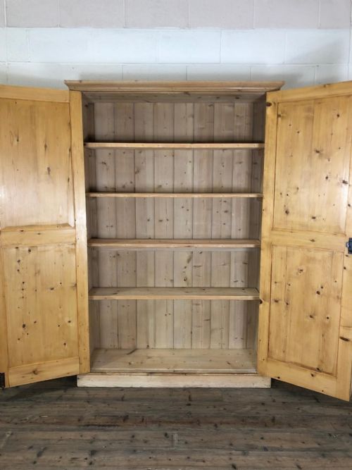 fig 1. Large Antique Pine Cupboard