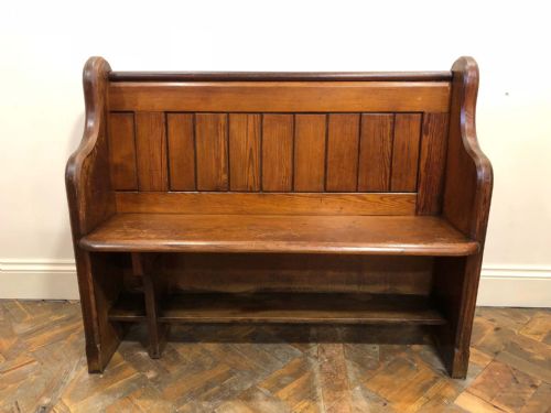 5ft Pitch Pine Chapel Pew from Old Welsh Chapel
