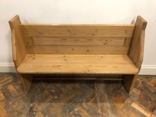 fig 1. Stripped Antique Pine Church Pew