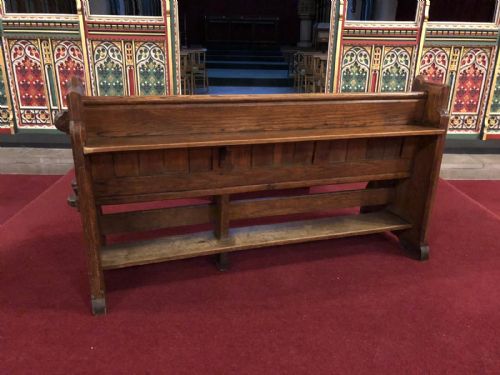 fig 1. Solid Oak 5ft Church or Chapel Pew