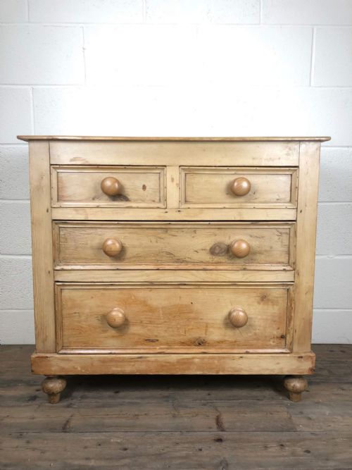 Small Antique Pine Chest of Drawers